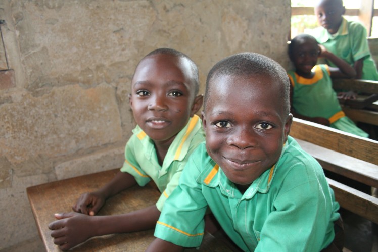 2 black children at school